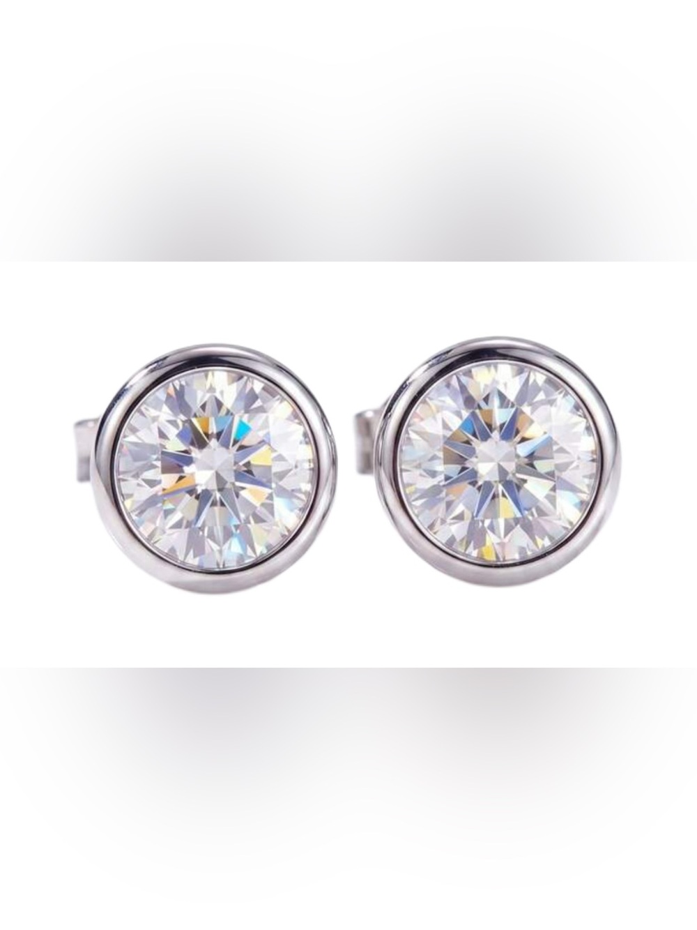 MOISSANITE 0.5 CT/ 1 CT Total in 925 Sterling Silver